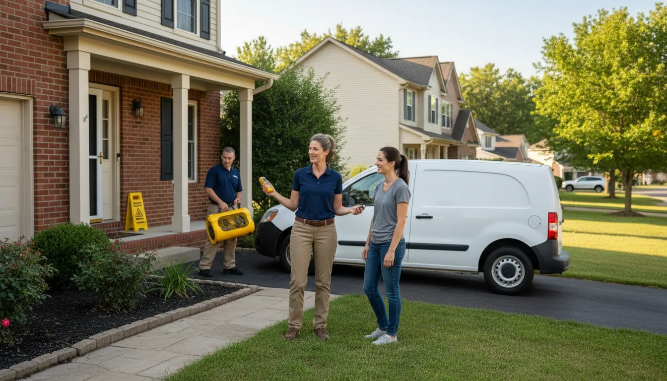 Residential water damage restoration in Tremont, MS